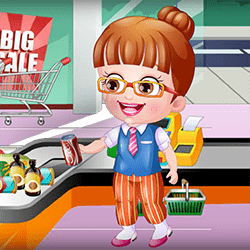 Baby Hazel As Cashier Dressup